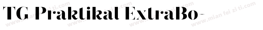 TG Praktikal ExtraBo字体转换